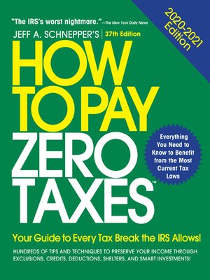 cover image of How to Pay Zero Taxes, 2020-2021